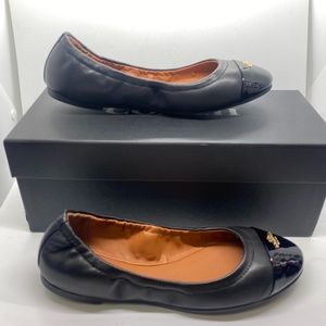 Brand New Coach Bonnie Ballet Black Leather Flats